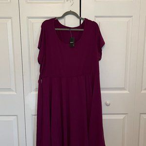Torrid new purple dress with tie-back